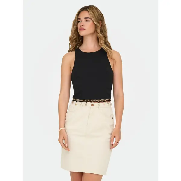 Only ONLY Top Shelly 15325019 Crna Slim Fit