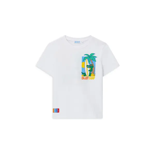 Original Marines Original Marines T-shirt DFP2213CM Bijela Regular Fit