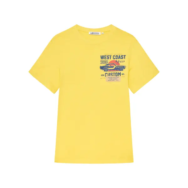 Original Marines Original Marines T-shirt DFP4204YM Žuta Regular Fit
