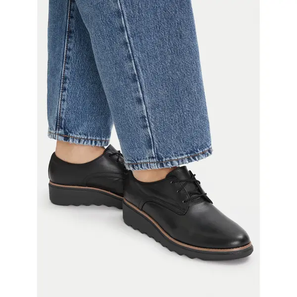 Clarks Oxfordice Clarks Sharon Rae 261754164 Crna