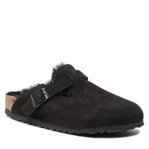 Birkenstock Papuče Birkenstock Boston Vl/Shearling 0259883 Crna