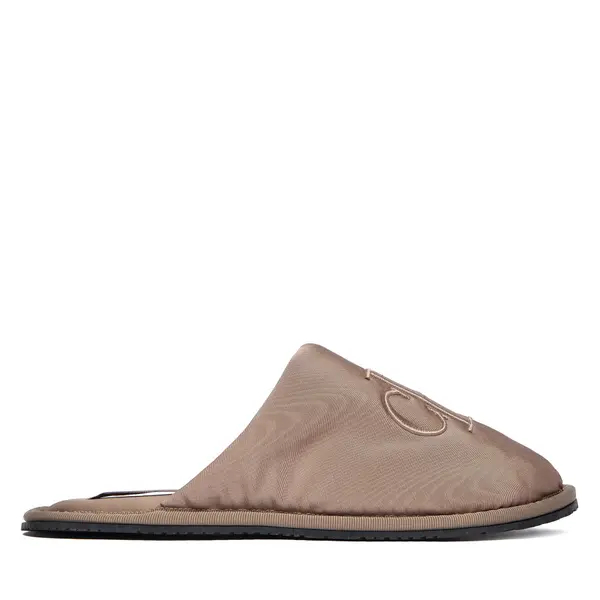 Calvin Klein Jeans Papuče Calvin Klein Jeans Slipper Satin Moire YW0YW02053 Bež