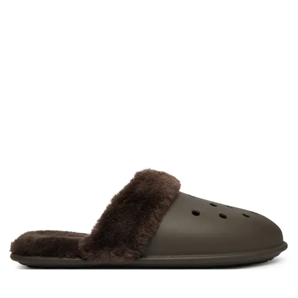 Crocs Papuče Crocs Classic Fuzz Scuff 212143 Smeđa