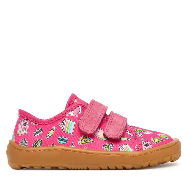froddo Papuče Froddo Barefoot Canvas G1700440-10 S Ružičasta