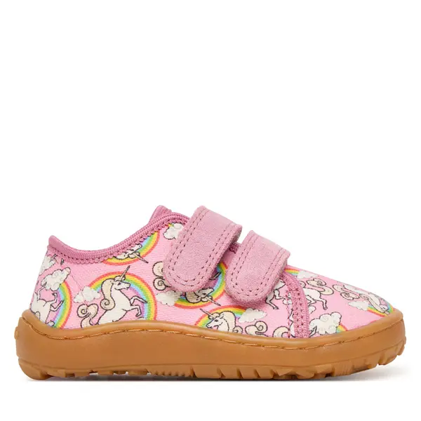 froddo Papuče Froddo Barefoot Canvas G1700440-12 M Ružičasta