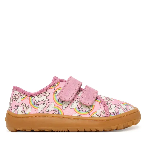 froddo Papuče Froddo Barefoot Canvas G1700440-12 S Ružičasta
