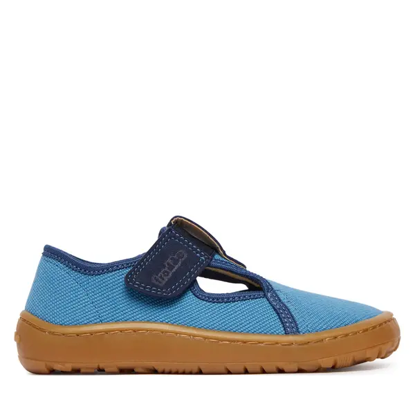froddo Papuče Froddo Barefoot Canvas T-Bar G1700439-1 S Plava
