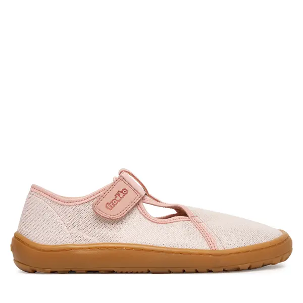 froddo Papuče Froddo Barefoot Canvas T-Bar G1700439-2 D Ružičasta