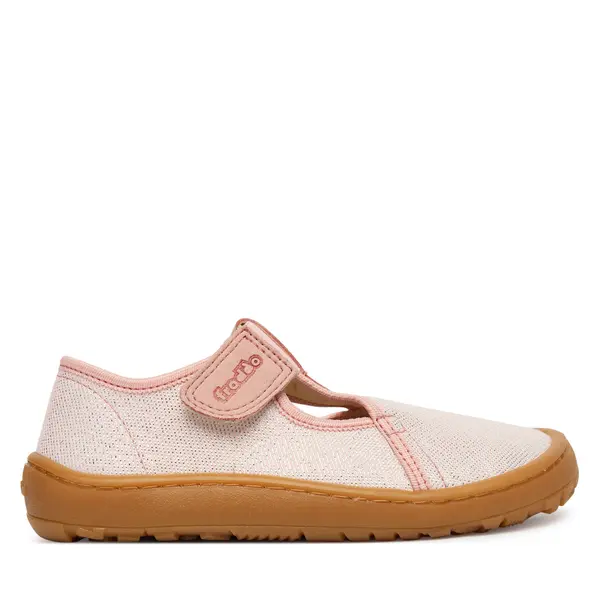 froddo Papuče Froddo Barefoot Canvas T-Bar G1700439-2 S Ružičasta