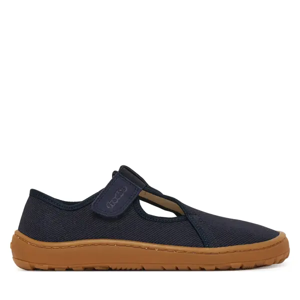 froddo Papuče Froddo Barefoot Canvas T-Bar G1700439 D Tamnoplava