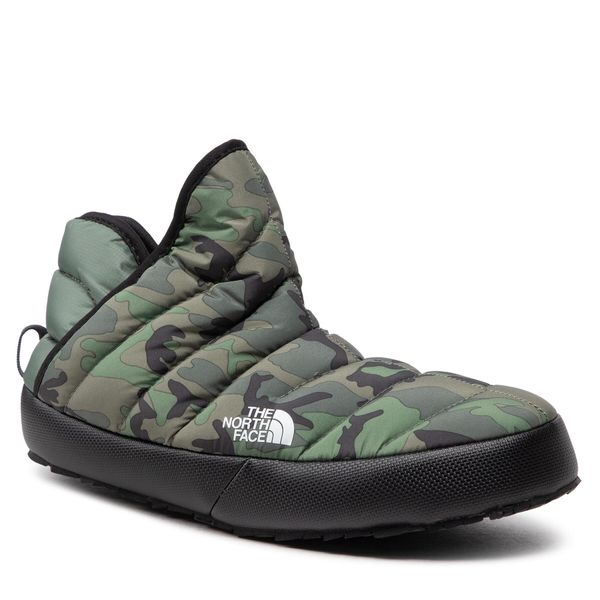The North Face Papuče The North Face Thermoball Traction Bootie NF0A3MKH28F1 Thyme Brushwood Camo Print/Tnf Black