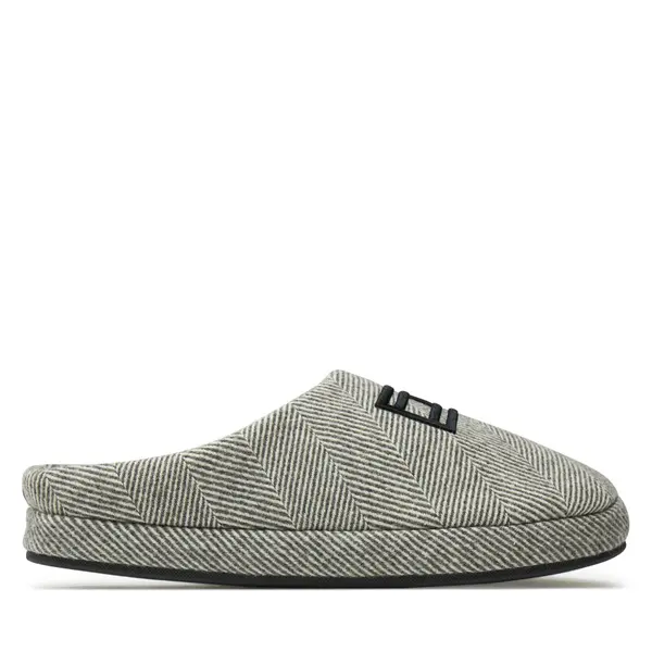Tommy Hilfiger Papuče Tommy Hilfiger Flag Herringbone House Shoe FM0FM05304 Siva