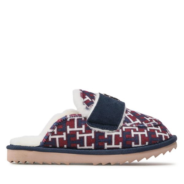 Tommy Hilfiger Papuče Tommy Hilfiger Loafer Mule Slipper Monogram FW0FW06716 Šarena