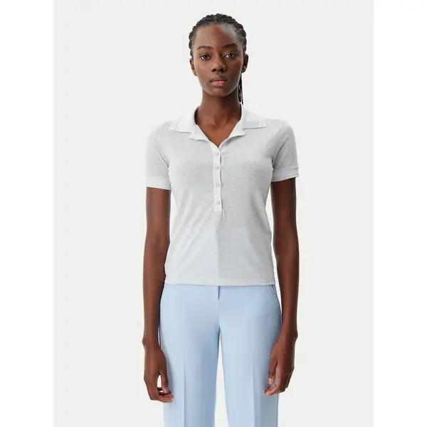 PATRIZIA PEPE Patrizia Pepe Polo 8K0279/K128-W180 Srebrna Regular Fit
