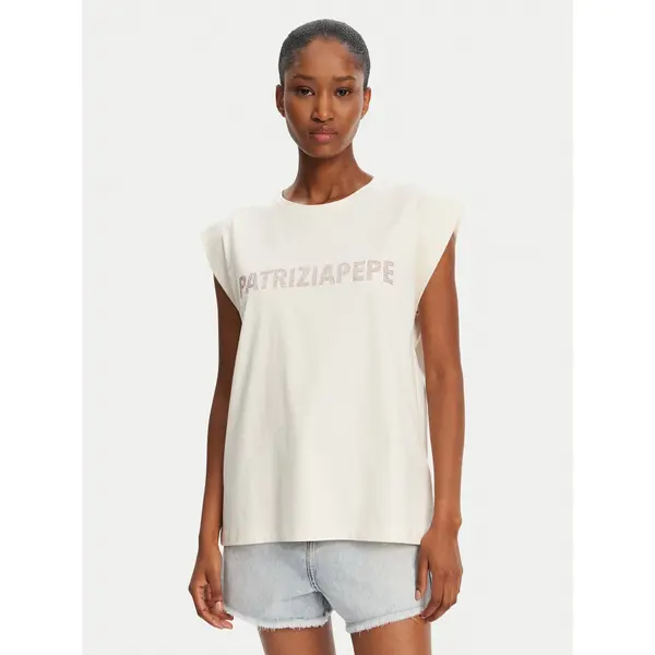 PATRIZIA PEPE Patrizia Pepe T-shirt 2M4418/J295-B823 Bež Regular Fit