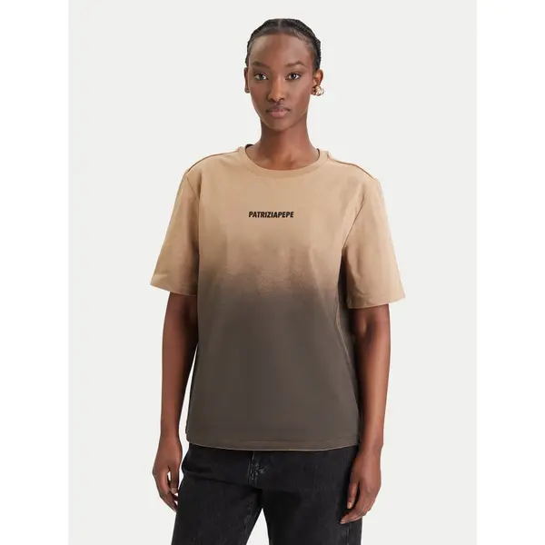 PATRIZIA PEPE Patrizia Pepe T-shirt 8M1828/J366-FG71 Smeđa Relaxed Fit