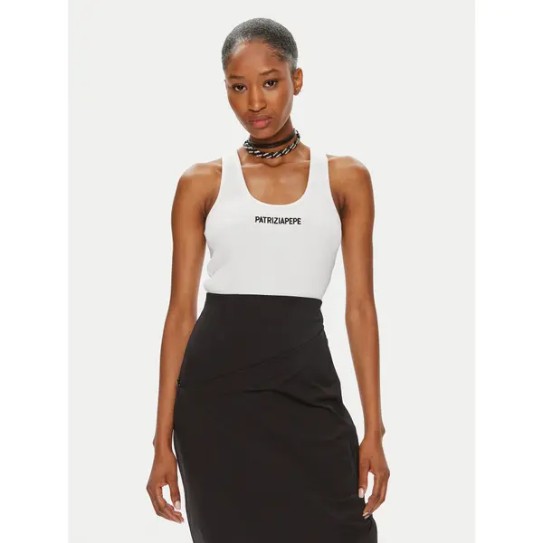 PATRIZIA PEPE Patrizia Pepe Top 8M1617/J216-W103 Bijela Slim Fit