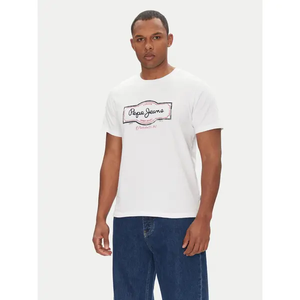 Pepe Jeans Pepe Jeans T-shirt Daxton PM509786 Bijela Regular Fit