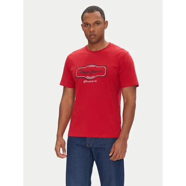 Pepe Jeans Pepe Jeans T-shirt Daxton PM509786 Crvena Regular Fit