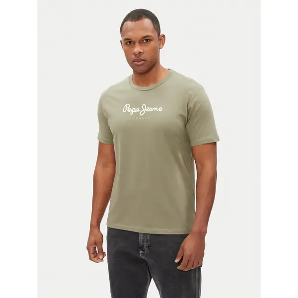Pepe Jeans Pepe Jeans T-shirt Eggo N PM508208 Zelena Regular Fit