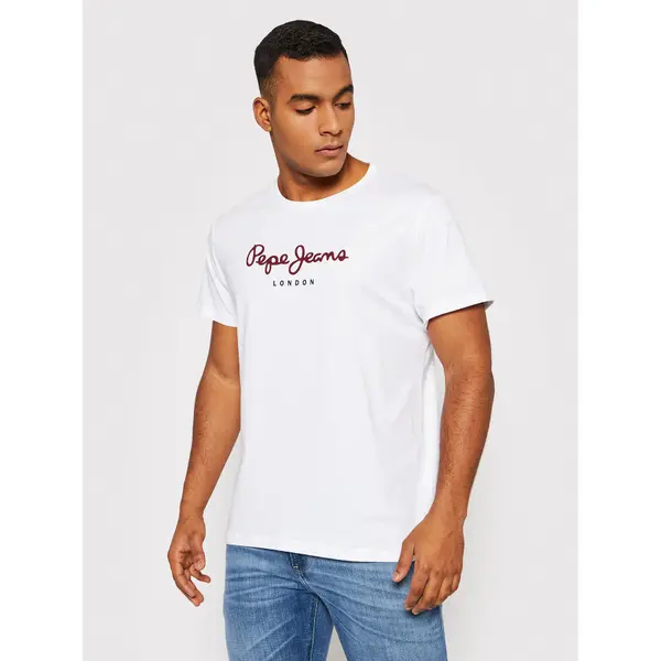 Pepe Jeans Pepe Jeans T-shirt Eggo PM508208 Bijela Regular Fit
