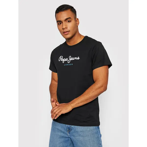 Pepe Jeans Pepe Jeans T-shirt Eggo PM508208 Crna Regular Fit