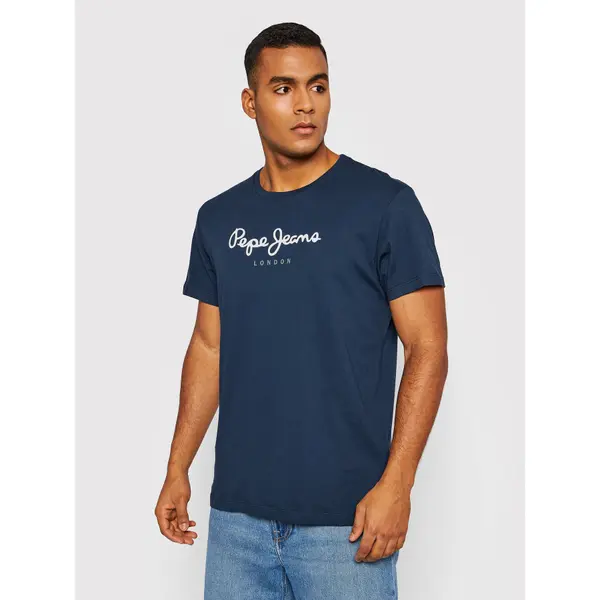 Pepe Jeans Pepe Jeans T-shirt Eggo PM508208 Tamnoplava Regular Fit