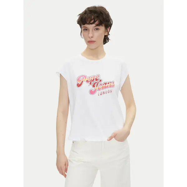 Pepe Jeans Pepe Jeans T-shirt Rosalie PL506033 Bijela Regular Fit