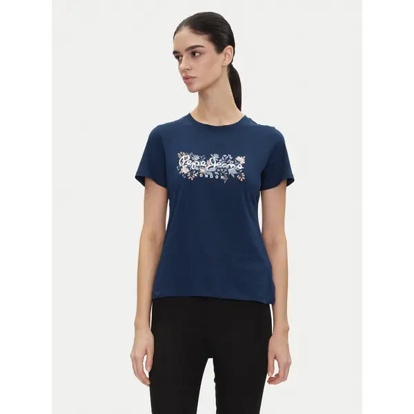 Pepe Jeans Pepe Jeans T-shirt Rosalind PL506034 Tamnoplava Regular Fit