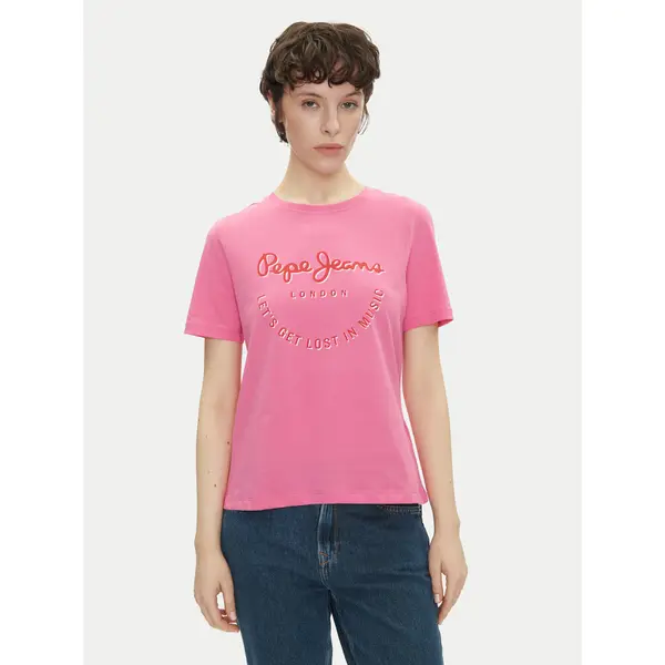 Pepe Jeans Pepe Jeans T-shirt Rumer PL506072 Ružičasta Regular Fit