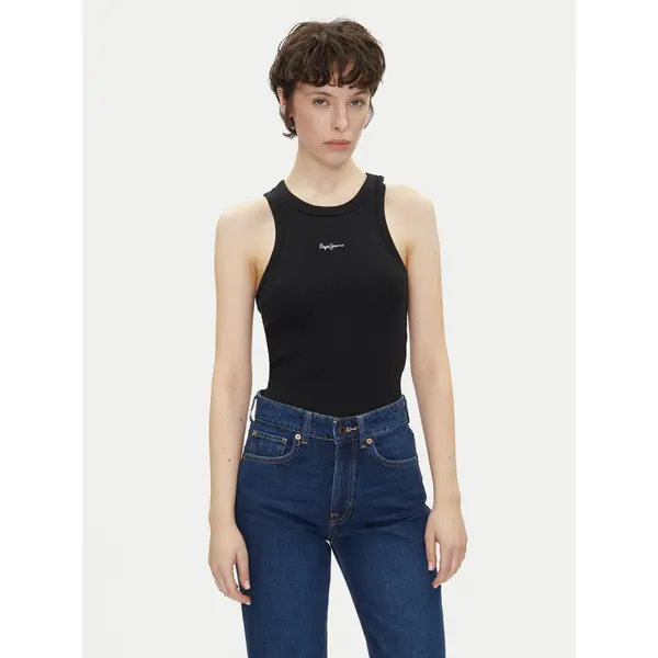 Pepe Jeans Pepe Jeans Top Marian PL506035 Crna Slim Fit