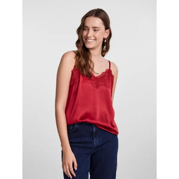 Pieces Pieces Pidžama 17142952 Crvena Regular Fit