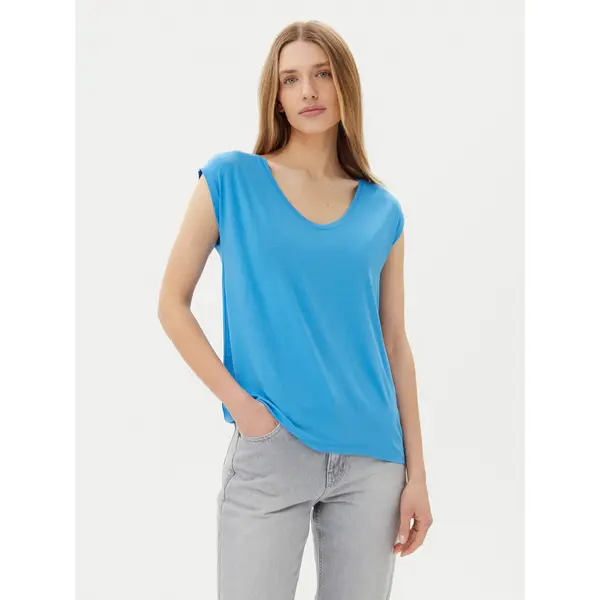 Pieces Pieces T-shirt Billo 17078732 Plava Loose Fit