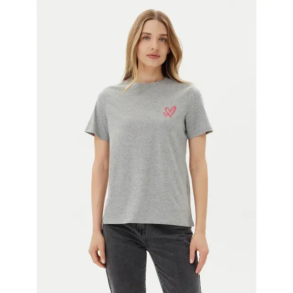 Pieces Pieces T-shirt Maria 17155082 Siva Relaxed Fit