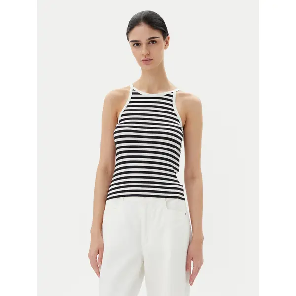 Pieces Pieces Top Jane 17155477 Crna Slim Fit