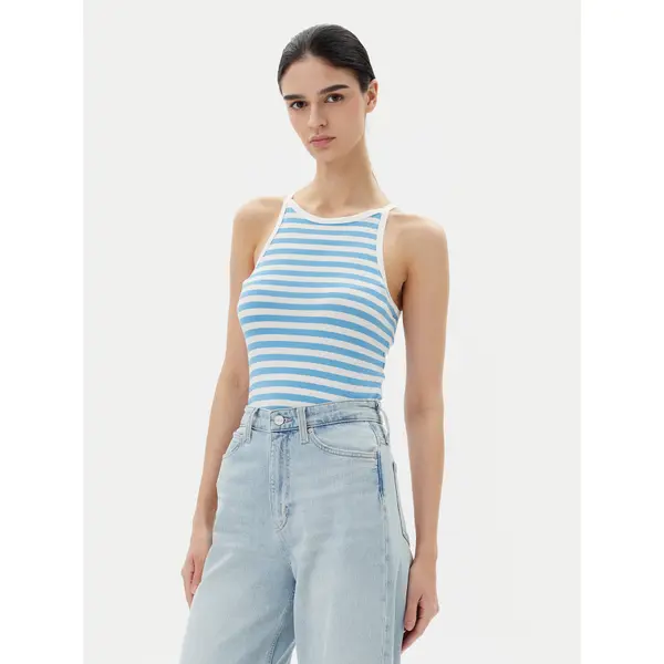 Pieces Pieces Top Jane 17155477 Plava Slim Fit