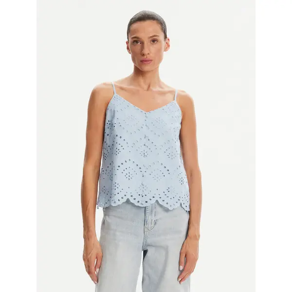 Pieces Pieces Top Vilde 17156563 Svijetloplava Regular Fit