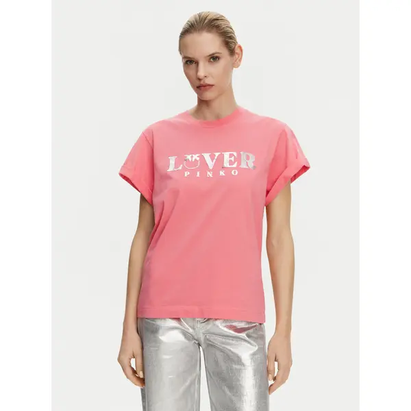 pinko PINKO T-shirt 104605 A2D1 N55 Ružičasta Regular Fit
