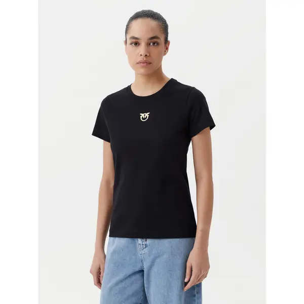 pinko PINKO T-shirt Bussolotto 100355 A2OD Crna Regular Fit