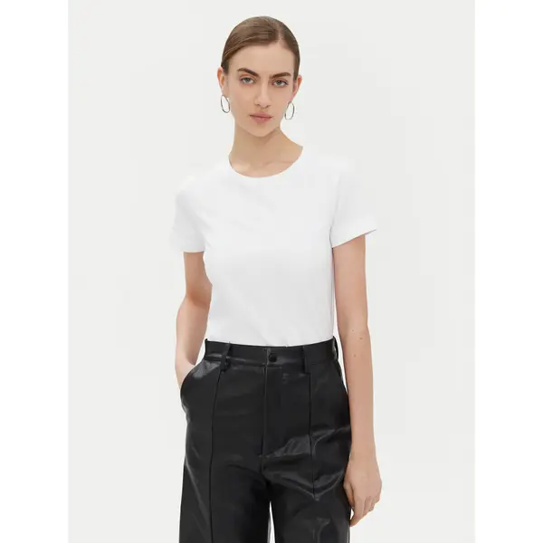 pinko PINKO T-shirt Bussolotto 100355 Bijela Regular Fit
