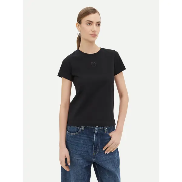 pinko PINKO T-shirt Bussolotto 100355 Crna Regular Fit