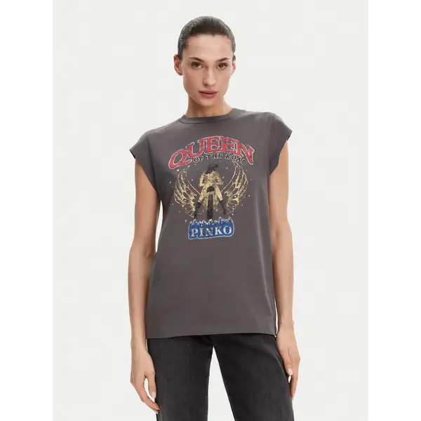 pinko PINKO T-shirt Marrakech 104603 A2DA Siva Regular Fit