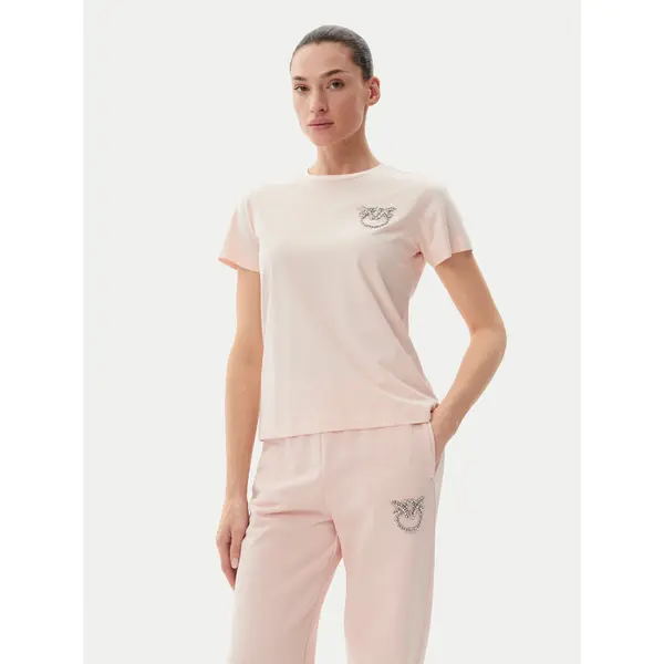 pinko PINKO T-shirt Nambrone 103320 A2G7 Ružičasta Regular Fit