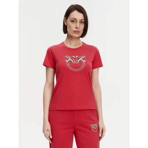 pinko PINKO T-shirt Quentin 100535 A2G7 Crvena Regular Fit