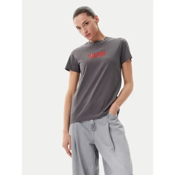 pinko PINKO T-shirt Trapani 105050 A2D6 Siva Regular Fit
