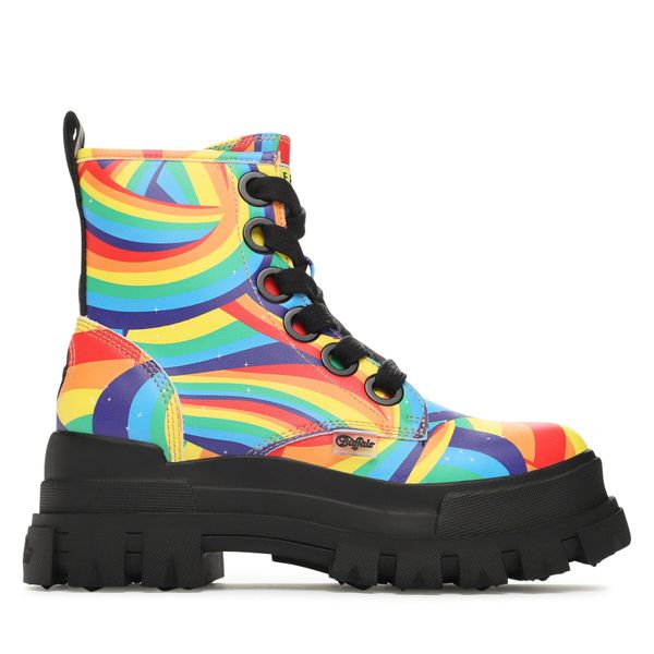 Buffalo Planinarske cipele Buffalo Aspha Lace Up Hi 1622284 Black Rainbow