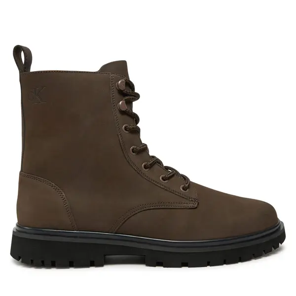 Calvin Klein Jeans Planinarske cipele Calvin Klein Jeans Eva Boot Mid Laceup Rebellious YM0YM01071 Smeđa
