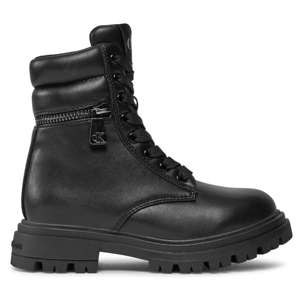 Calvin Klein Jeans Planinarske cipele Calvin Klein Jeans Lace-Up Bootie V3A5-80687-1355 M Crna