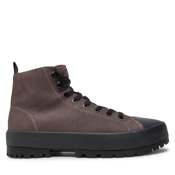 Calvin Klein Jeans Planinarske cipele Calvin Klein Jeans Lugged Hybrid High Laceup Auth YM0YM01092 Smeđa