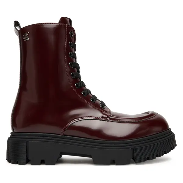 Calvin Klein Planinarske cipele Calvin Klein Tronchetto Allacciato V4A5-83132-1453 Tamnocrvena